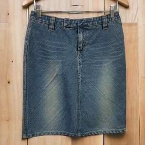 Vintage Route 66 Denim Skirt Y2K size 4